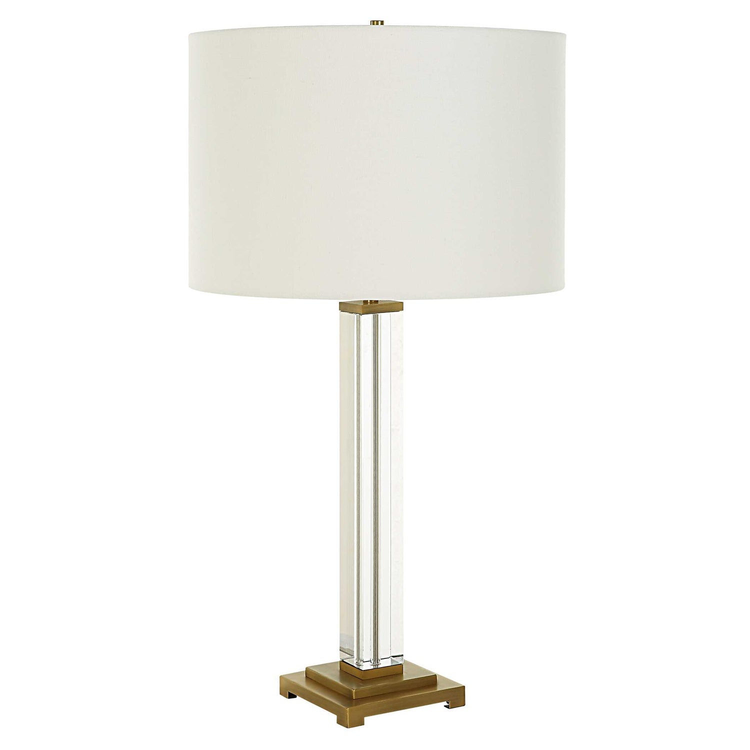UTTERMOST, CRYSTAL COLUMN TABLE LAMP, TABLE LAMPS