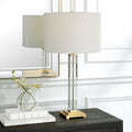 UTTERMOST, CRYSTAL COLUMN TABLE LAMP, TABLE LAMPS