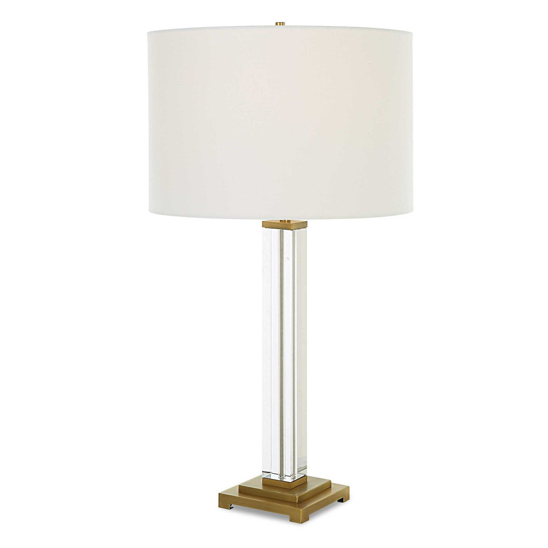 UTTERMOST, CRYSTAL COLUMN TABLE LAMP, TABLE LAMPS