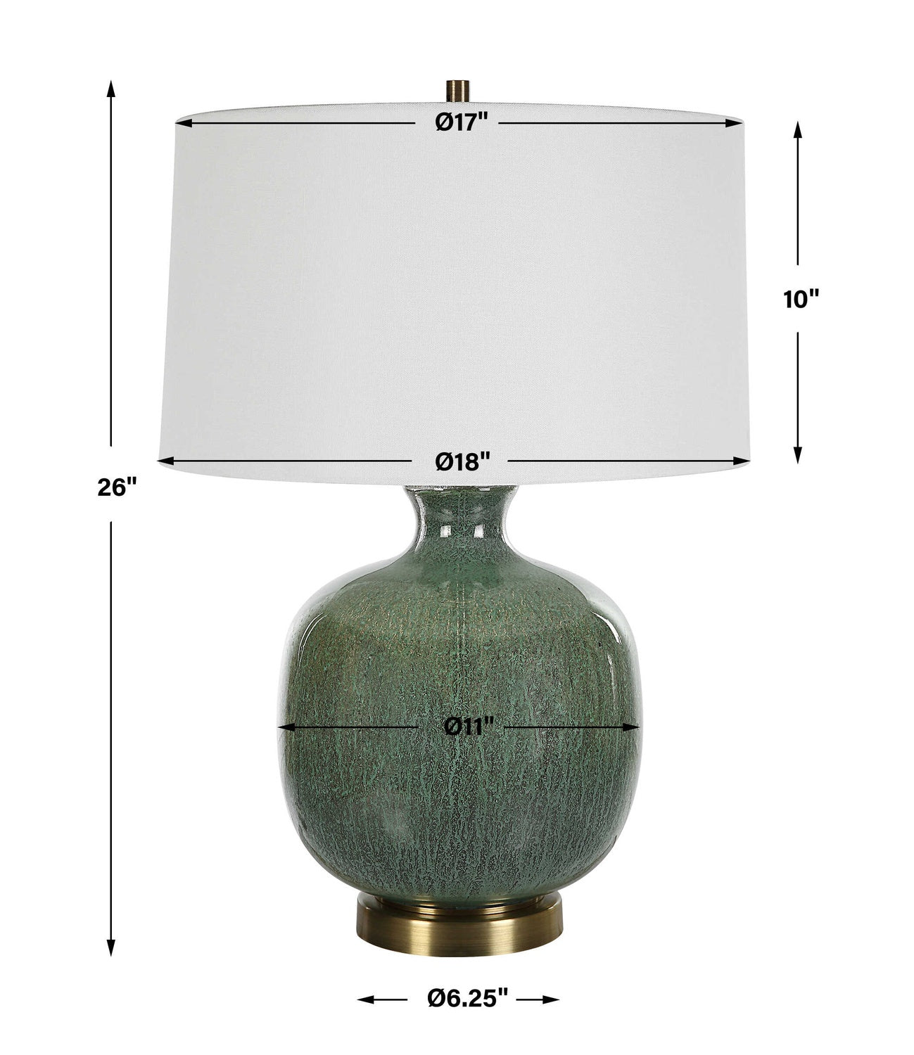 UTTERMOST, NATALY AGED TABLE LAMP, TABLE LAMPS