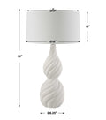 UTTERMOST, Twisted Swirl Table Lamp, TABLE LAMPS