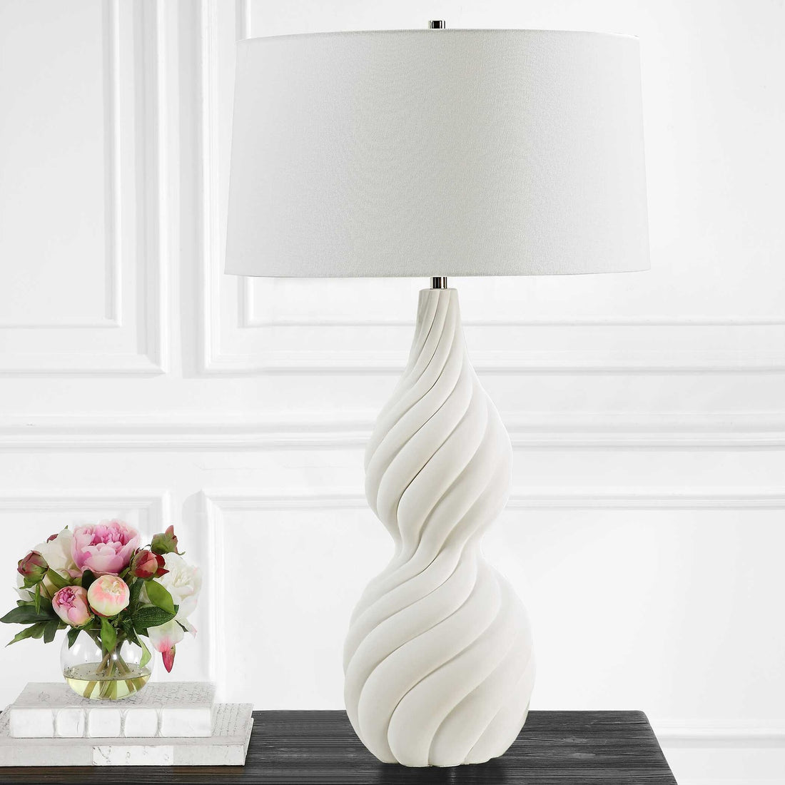 UTTERMOST, Twisted Swirl Table Lamp, TABLE LAMPS