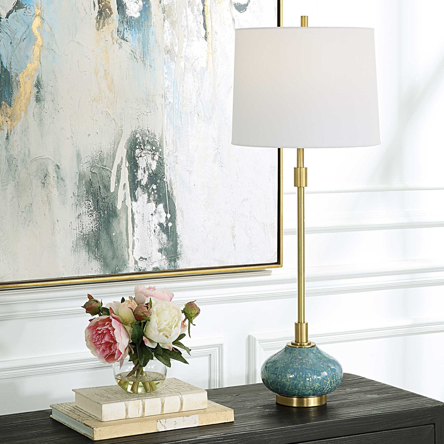 UTTERMOST, Kaimana Aged Buffet Lamp, TABLE LAMPS