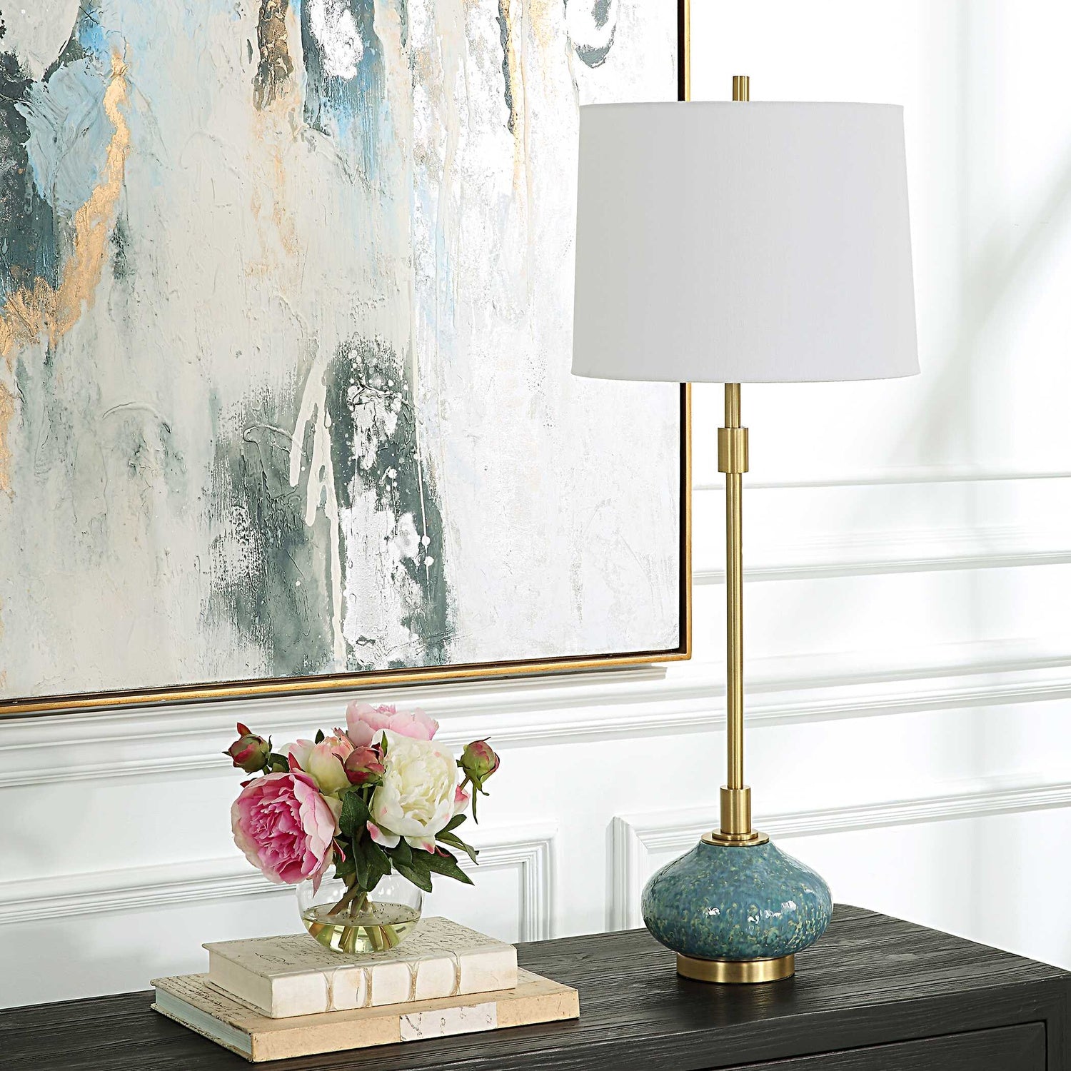 UTTERMOST, KAIMANA AGED BUFFET LAMP, TABLE LAMPS