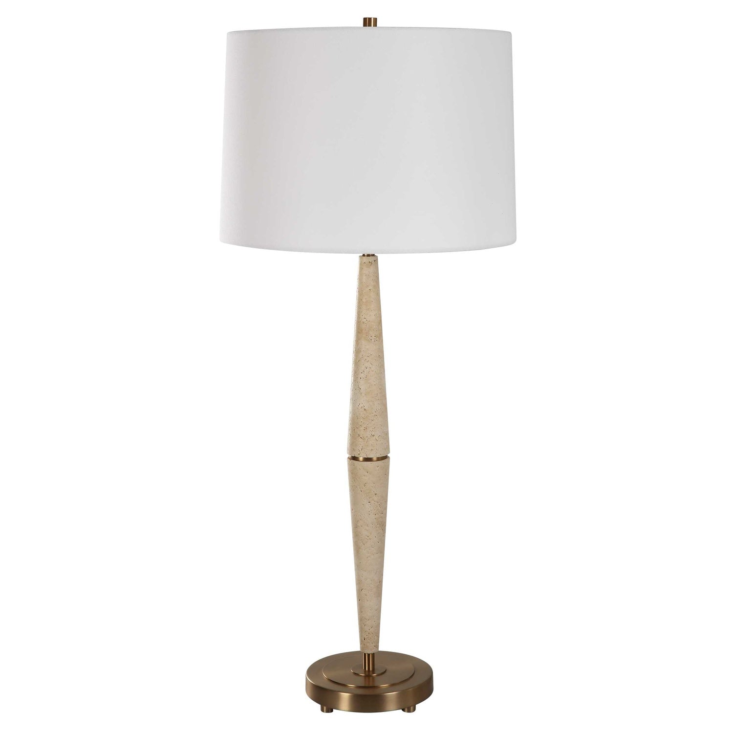UTTERMOST, Palu Travertine Table Lamp, TABLE LAMPS