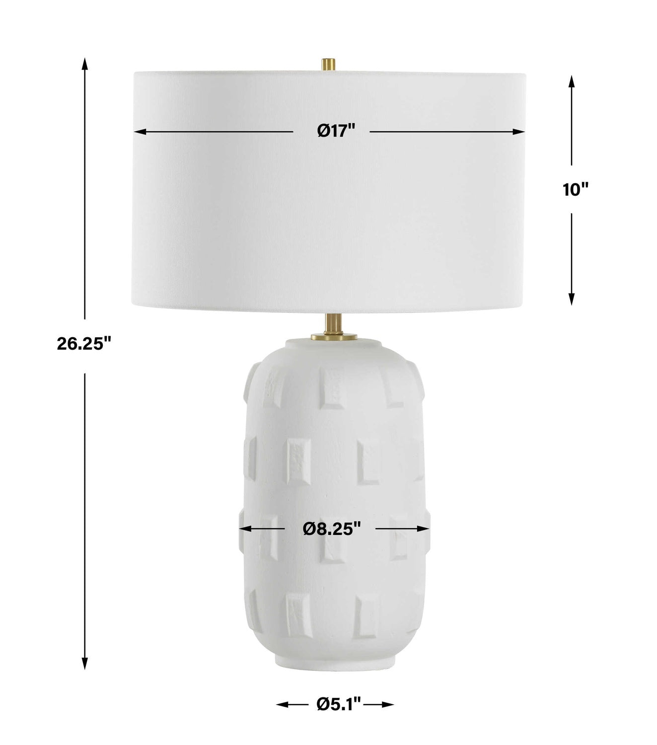 UTTERMOST, EMERIE TABLE LAMP, TABLE LAMPS