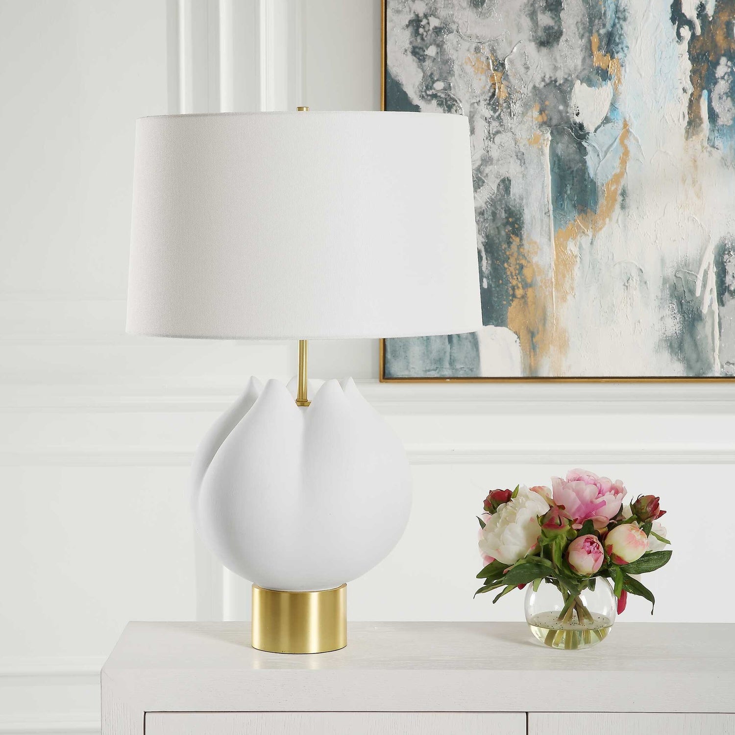 UTTERMOST, IN BLOOM TABLE LAMP, TABLE LAMPS