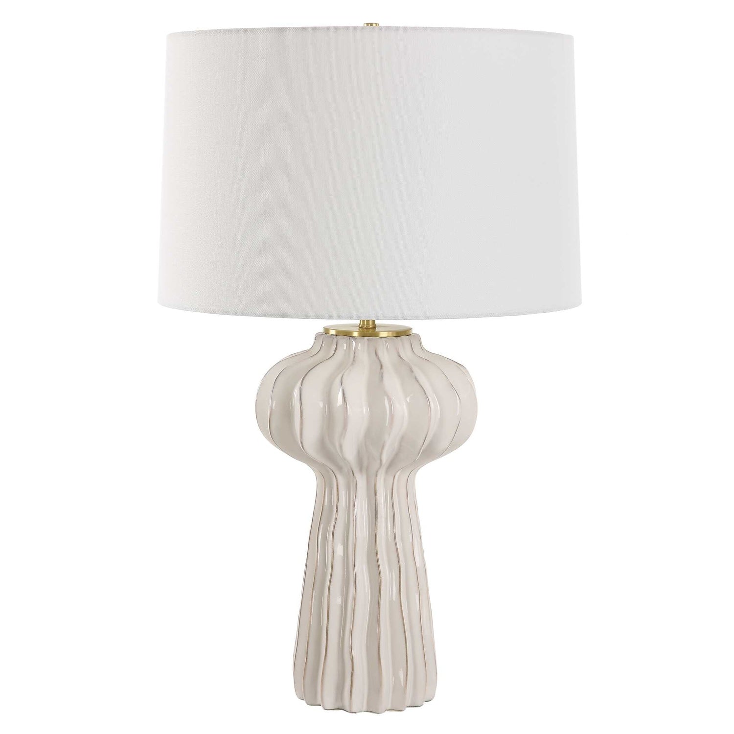 UTTERMOST, Wrenley Ridged Table Lamp, TABLE LAMPS