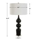 UTTERMOST, CAVIAR TABLE LAMP, TABLE LAMPS