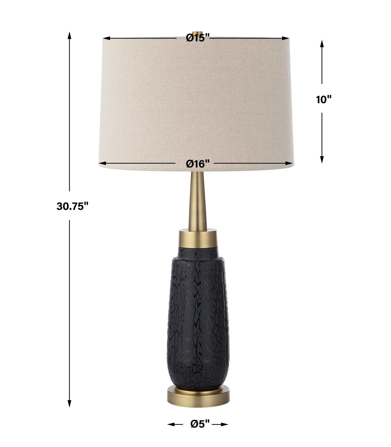 UTTERMOST, SPYGLASS GRAIN TABLE LAMP, TABLE LAMPS