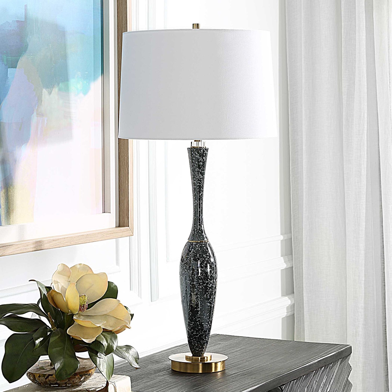 UTTERMOST, Remy Polished Table Lamp, TABLE LAMPS