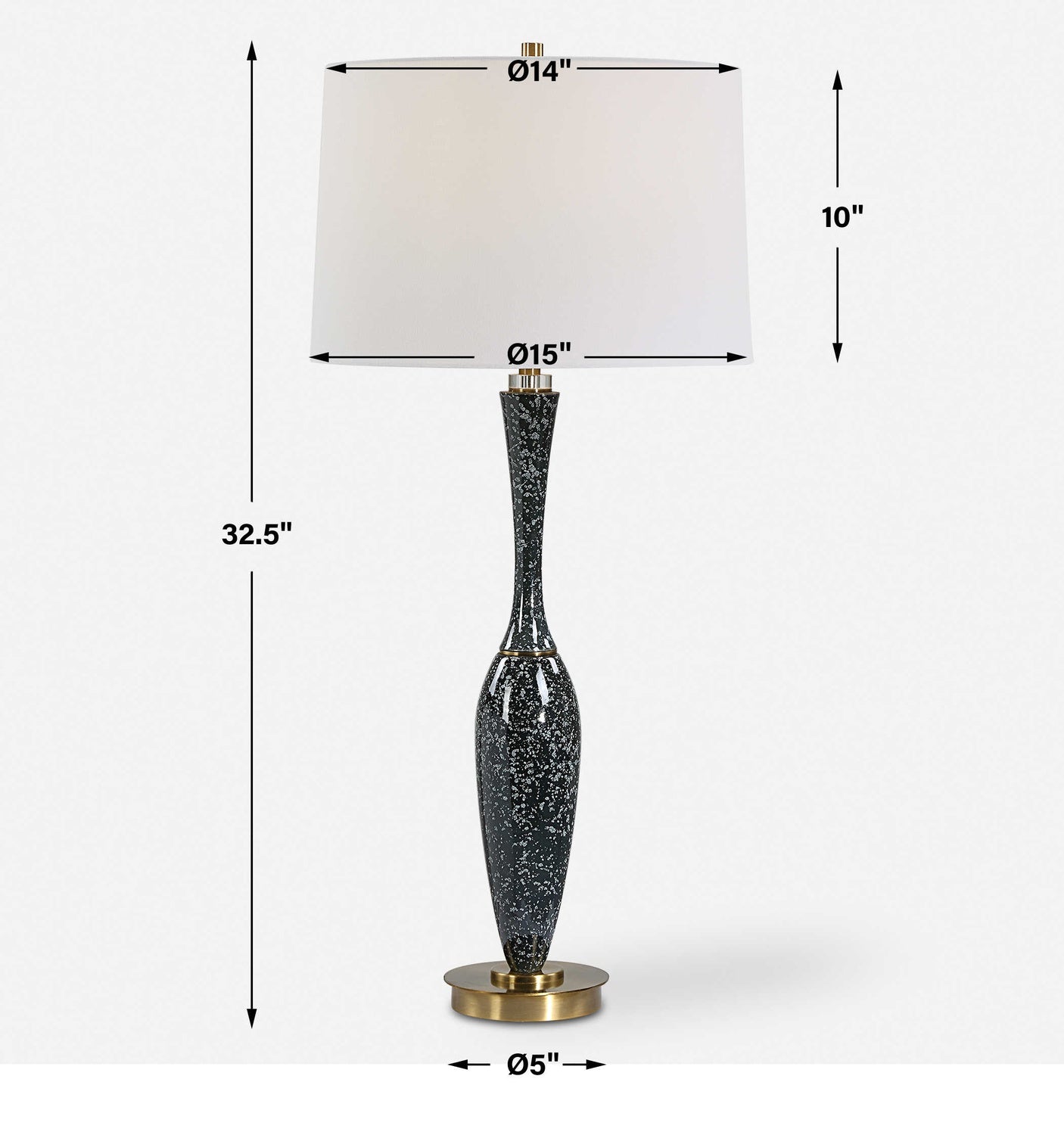 UTTERMOST, REMY POLISHED TABLE LAMP, TABLE LAMPS