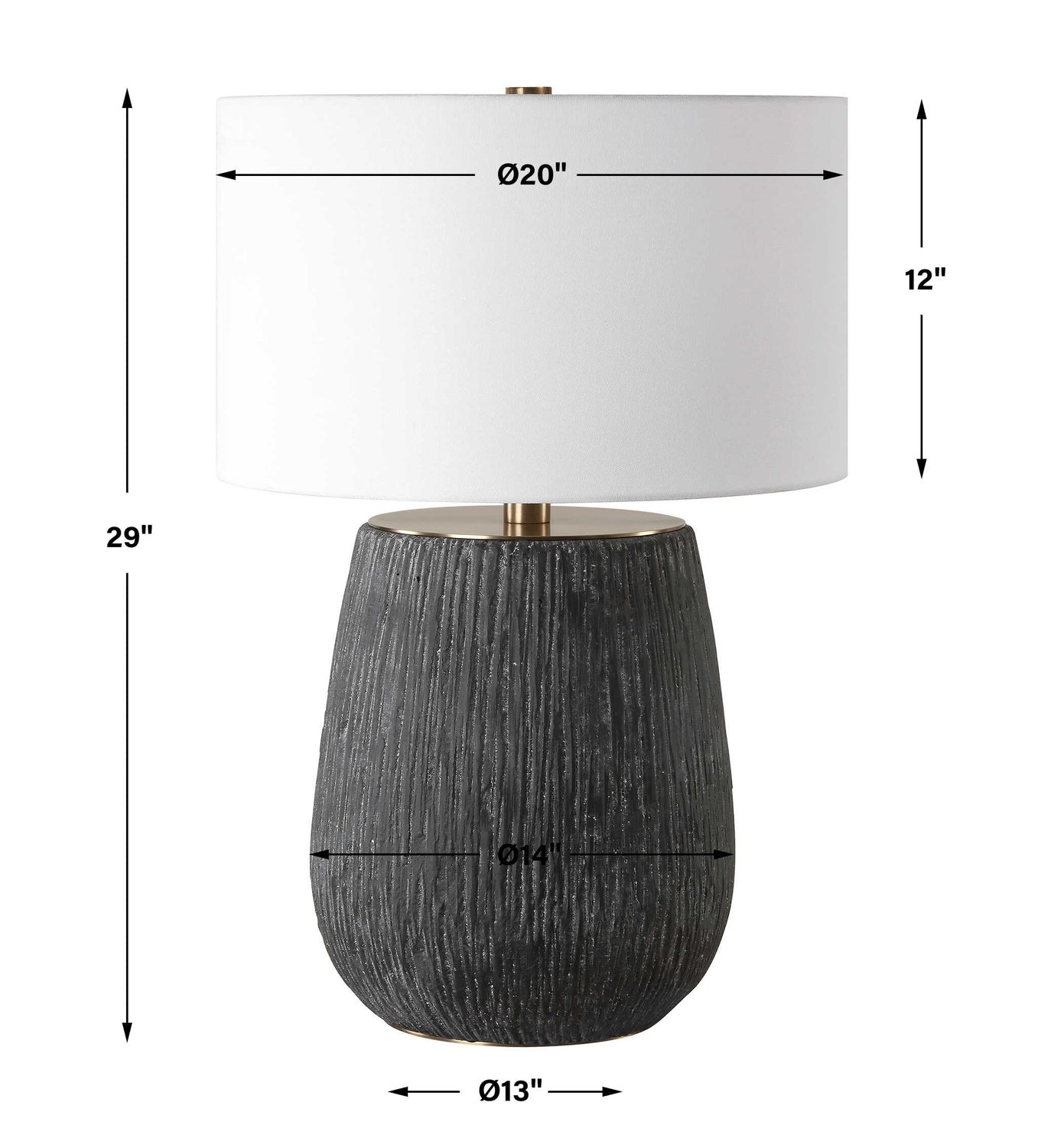 UTTERMOST, AMERICANA AGED TABLE LAMP, TABLE LAMPS