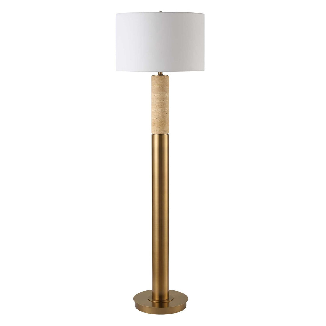 UTTERMOST, Knox Travertine Floor Lamp, FLOOR LAMP