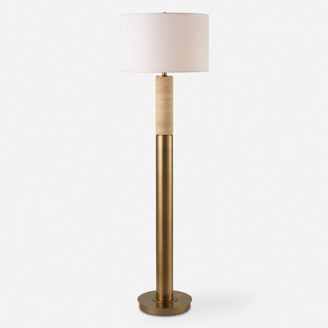 UTTERMOST, Knox Travertine Floor Lamp, FLOOR LAMP