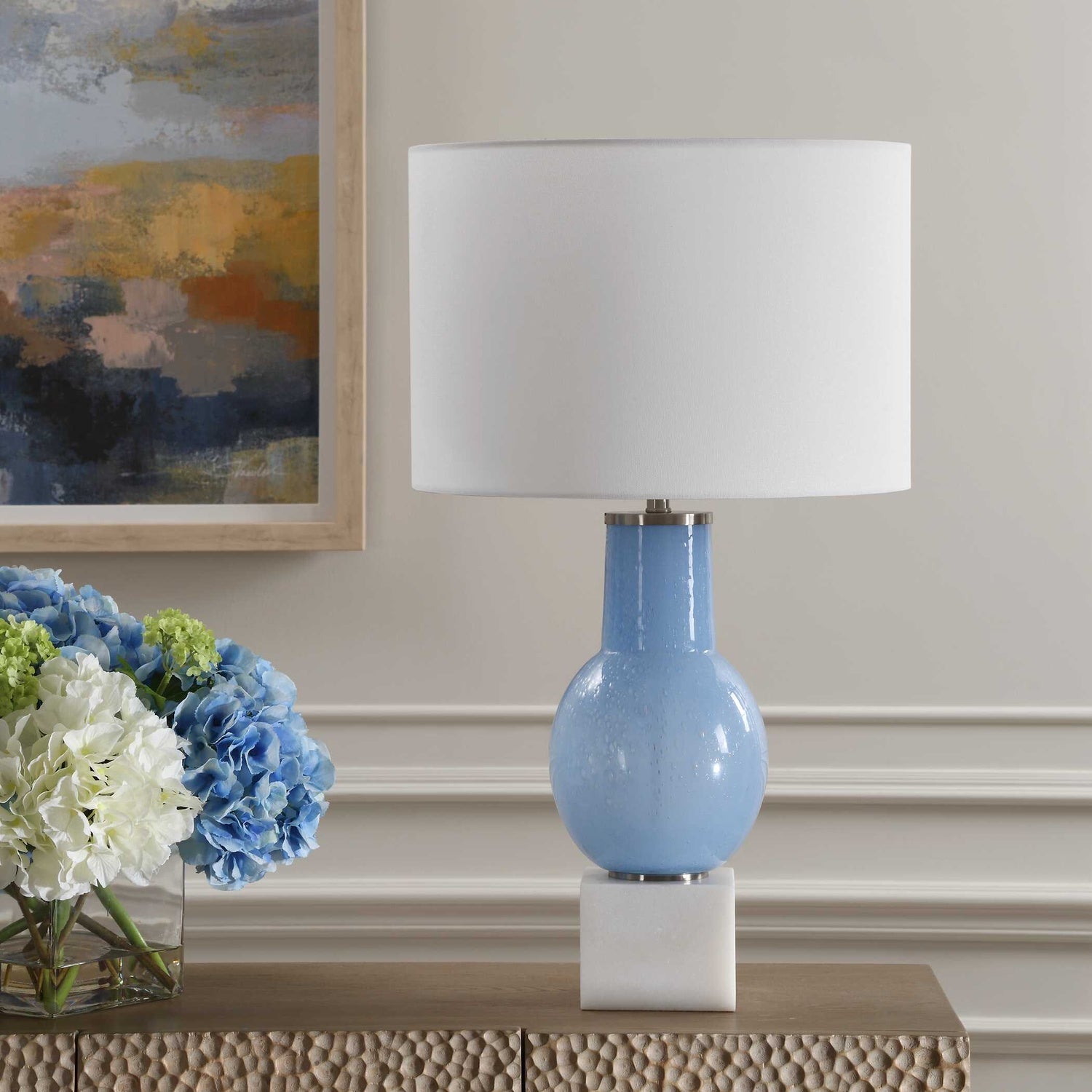 UTTERMOST, CLEAR SKY TABLE LAMP, TABLE LAMPS