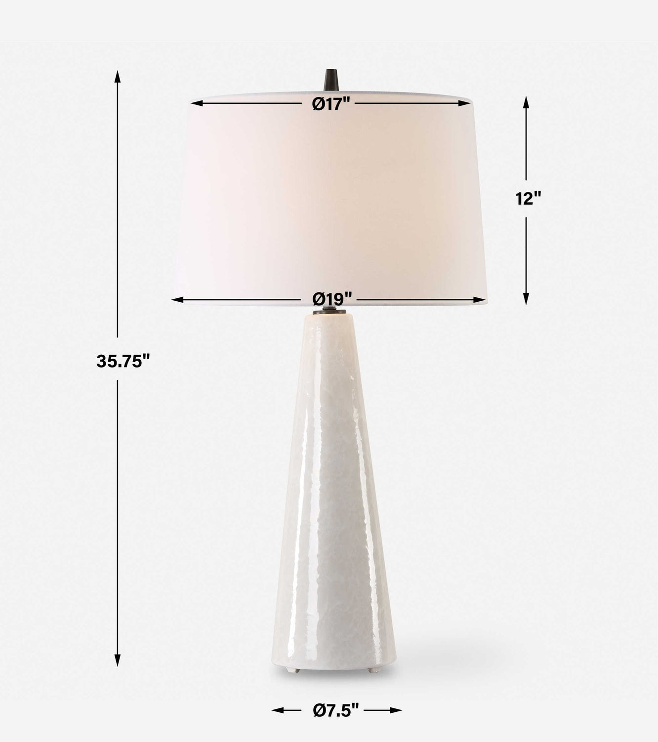 UTTERMOST, LOIRE GLAZE TABLE LAMP, TABLE LAMPS