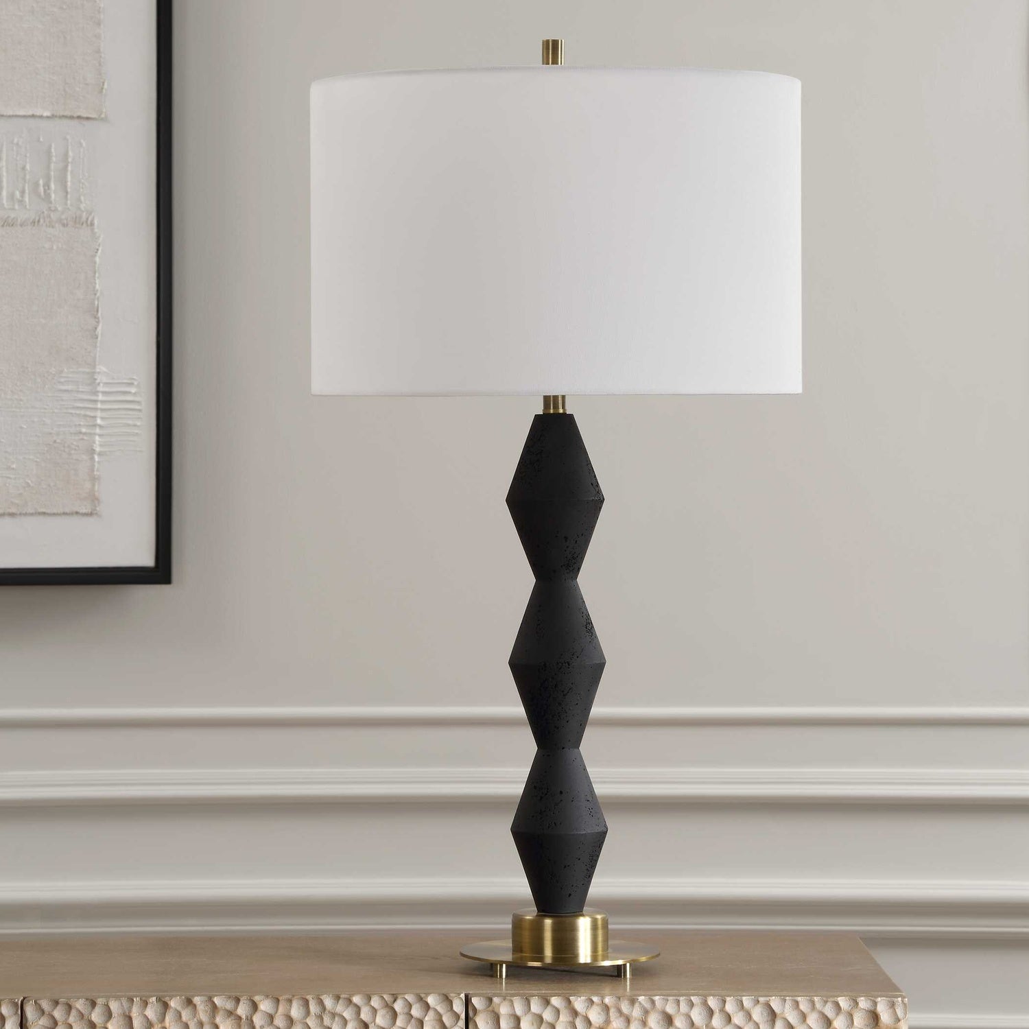 UTTERMOST, THREEFOLD TABLE LAMP, TABLE LAMPS