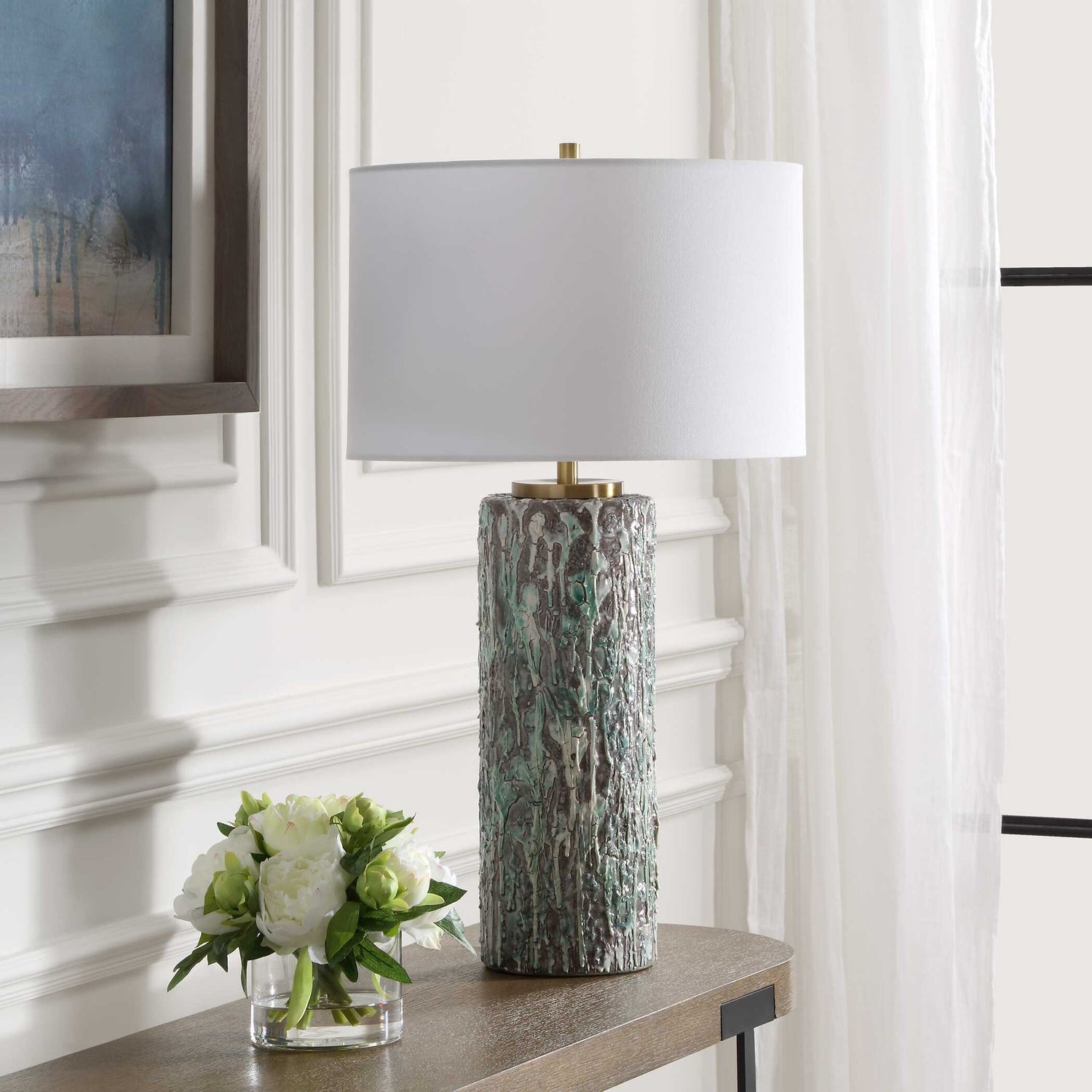 UTTERMOST, MELTDOWN TABLE LAMP, TABLE LAMPS