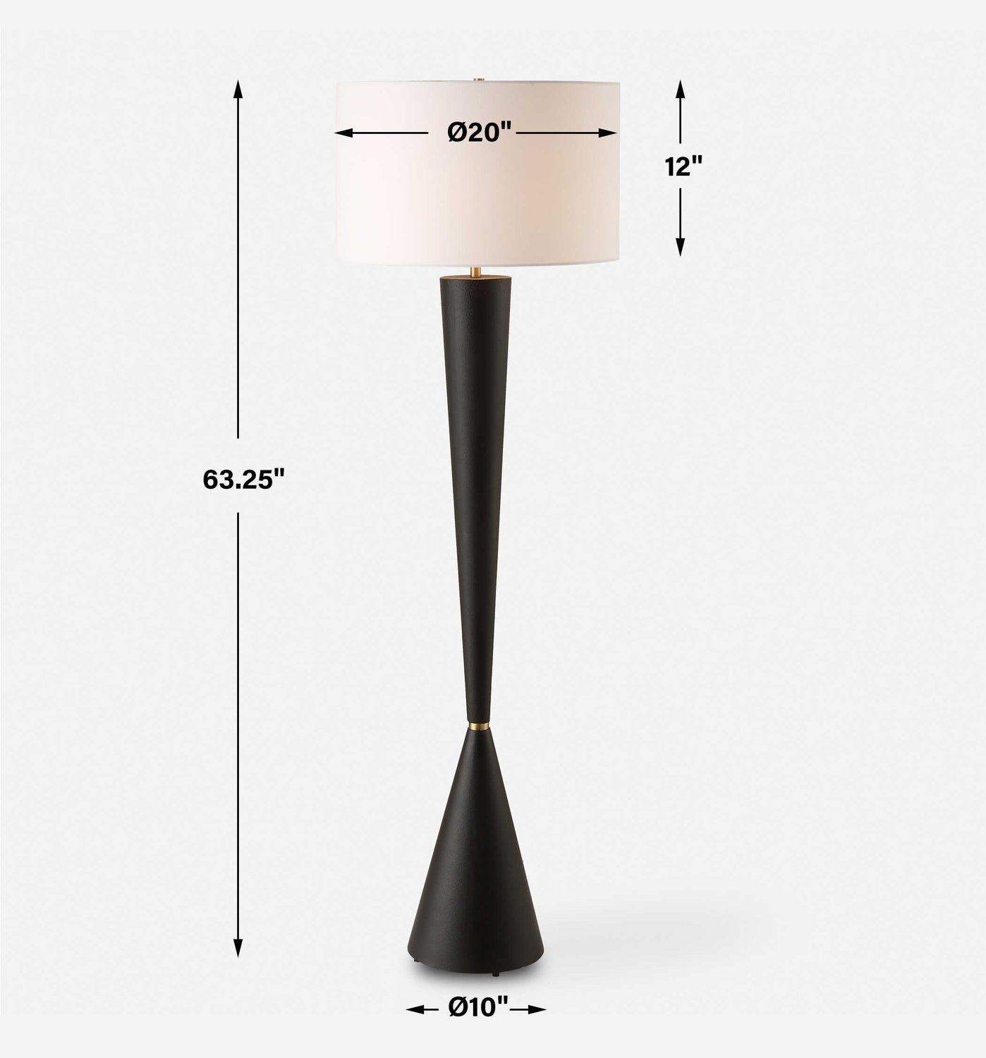 UTTERMOST, Layla Tapered Floor Lamp, FLOOR LAMP