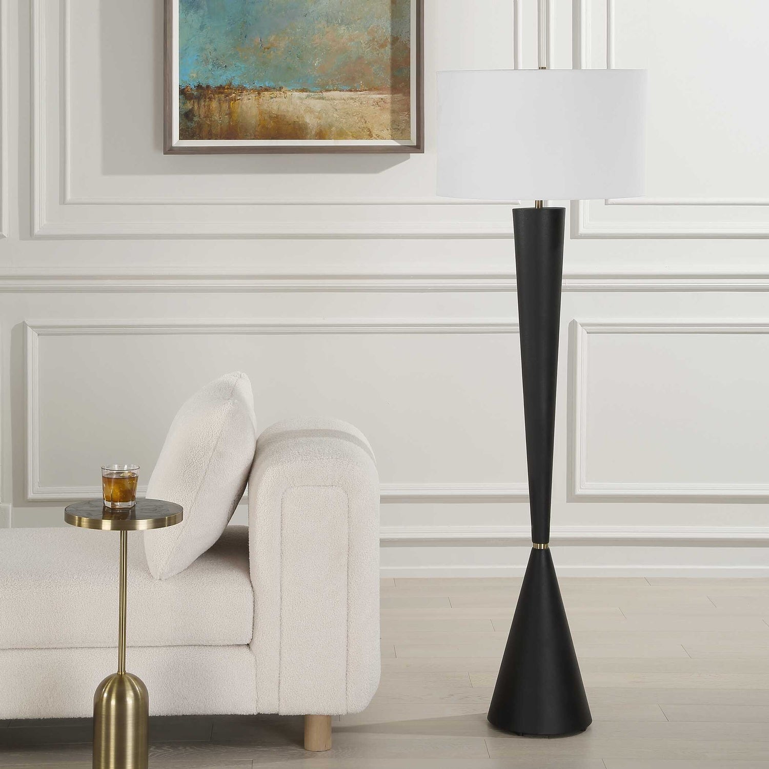 UTTERMOST, Layla Tapered Floor Lamp, FLOOR LAMP