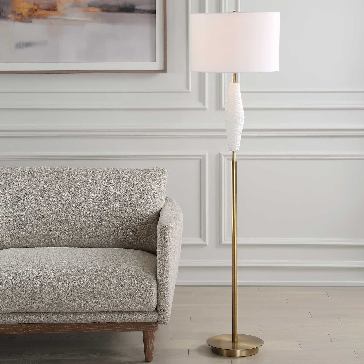 UTTERMOST, Quite The Buzz Floor Lamp, TABLE LAMPS