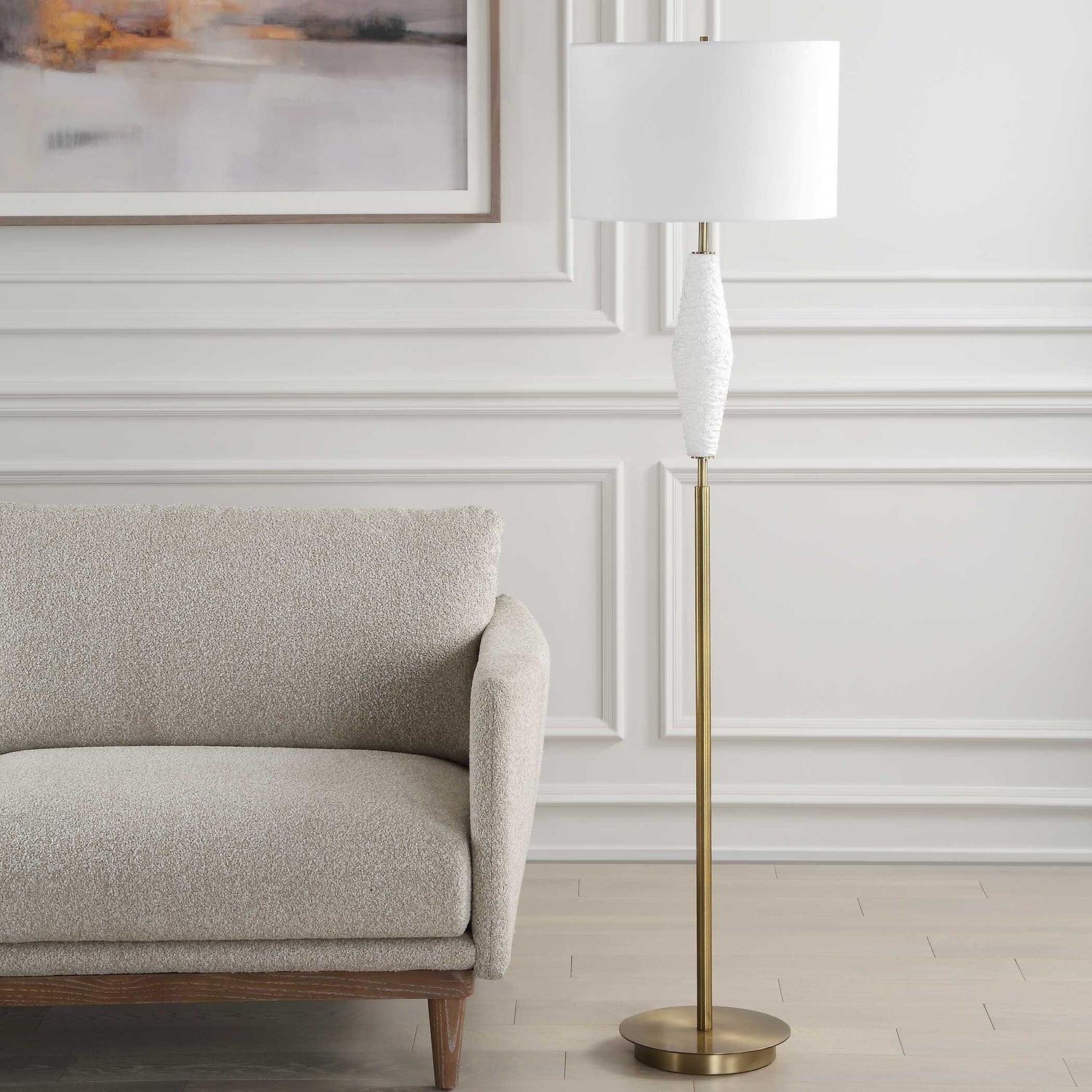 UTTERMOST, Quite The Buzz Floor Lamp, TABLE LAMPS
