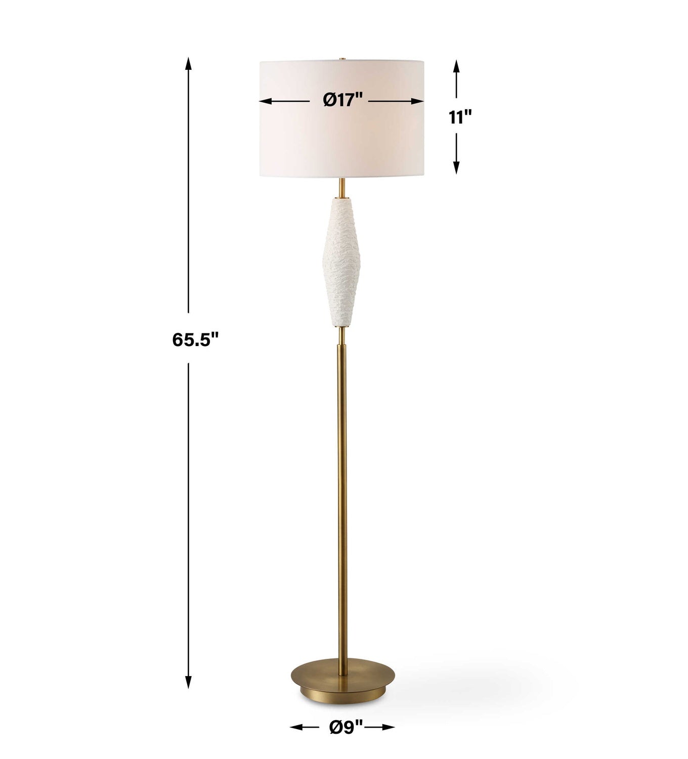 UTTERMOST, Quite The Buzz Floor Lamp, TABLE LAMPS