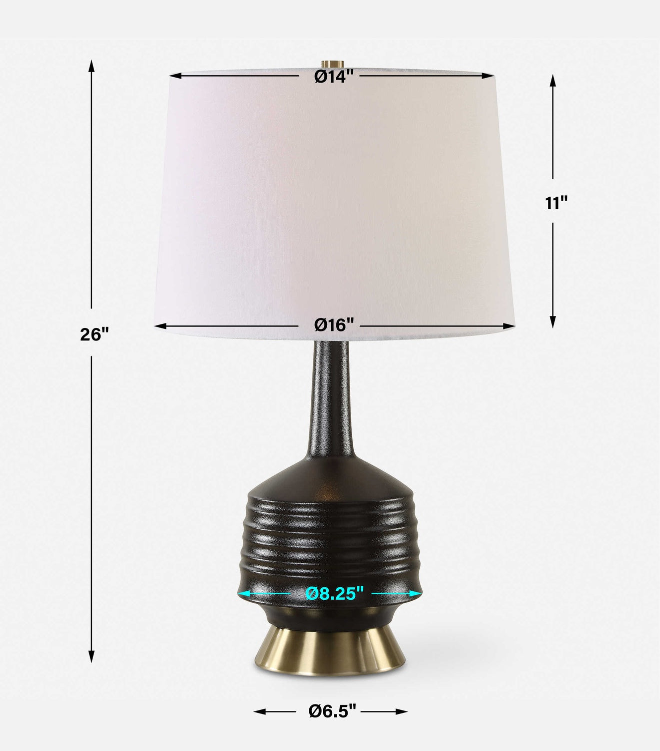UTTERMOST, Foster Glaze Table Lamp, TABLE LAMPS