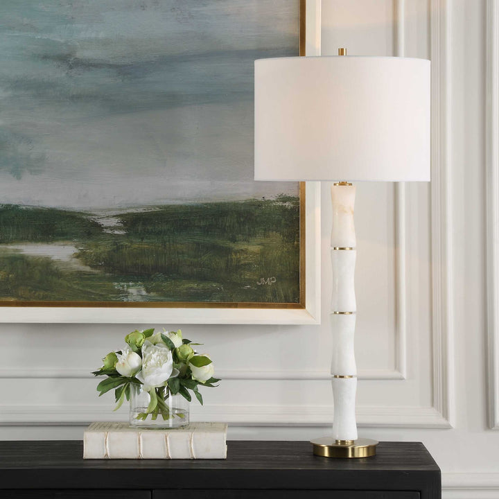 UTTERMOST, UNIFY ALABASTER TABLE LAMP, TABLE LAMPS