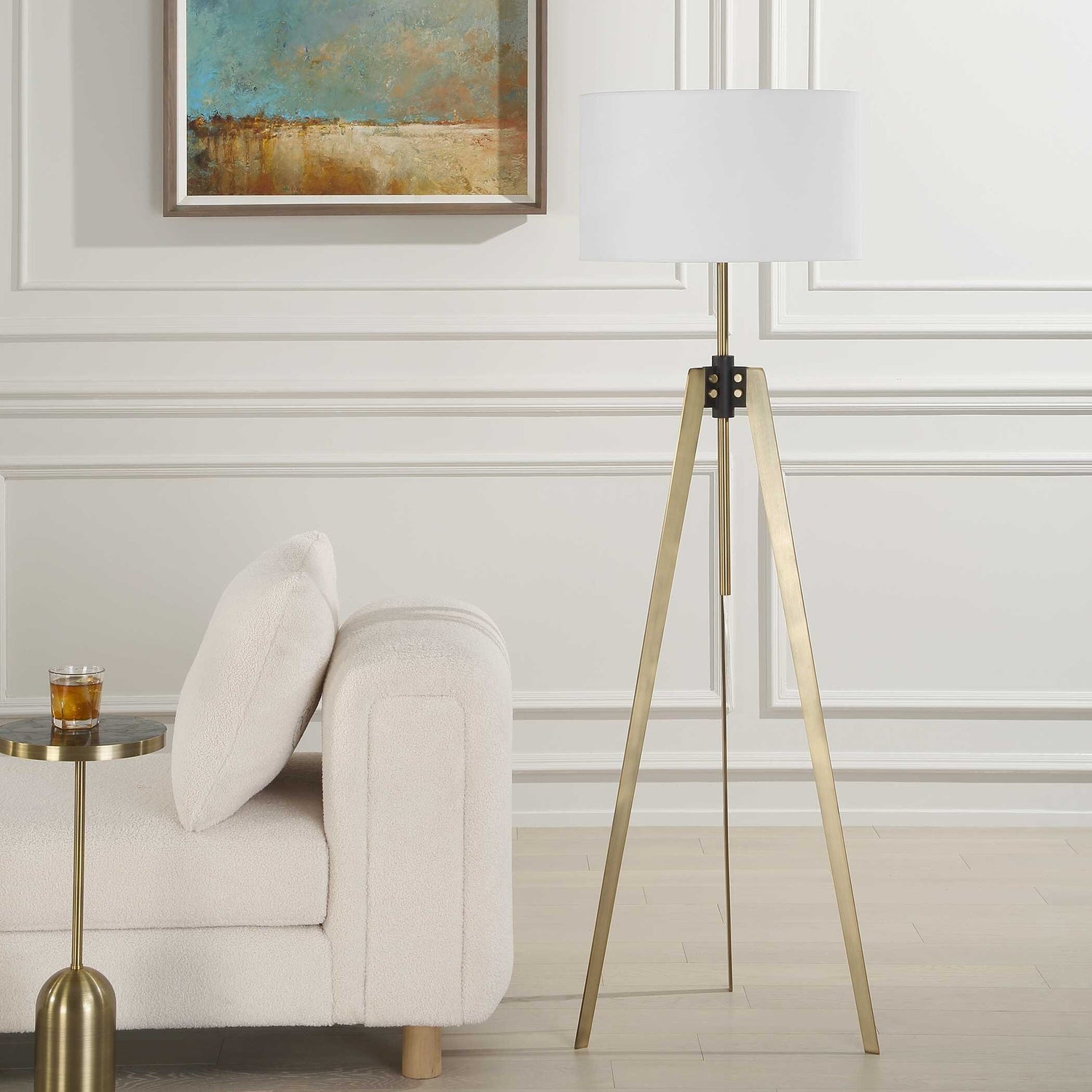 UTTERMOST, ANCHORAGE TRI-POD FLOOR LAMP, FLOOR LAMP