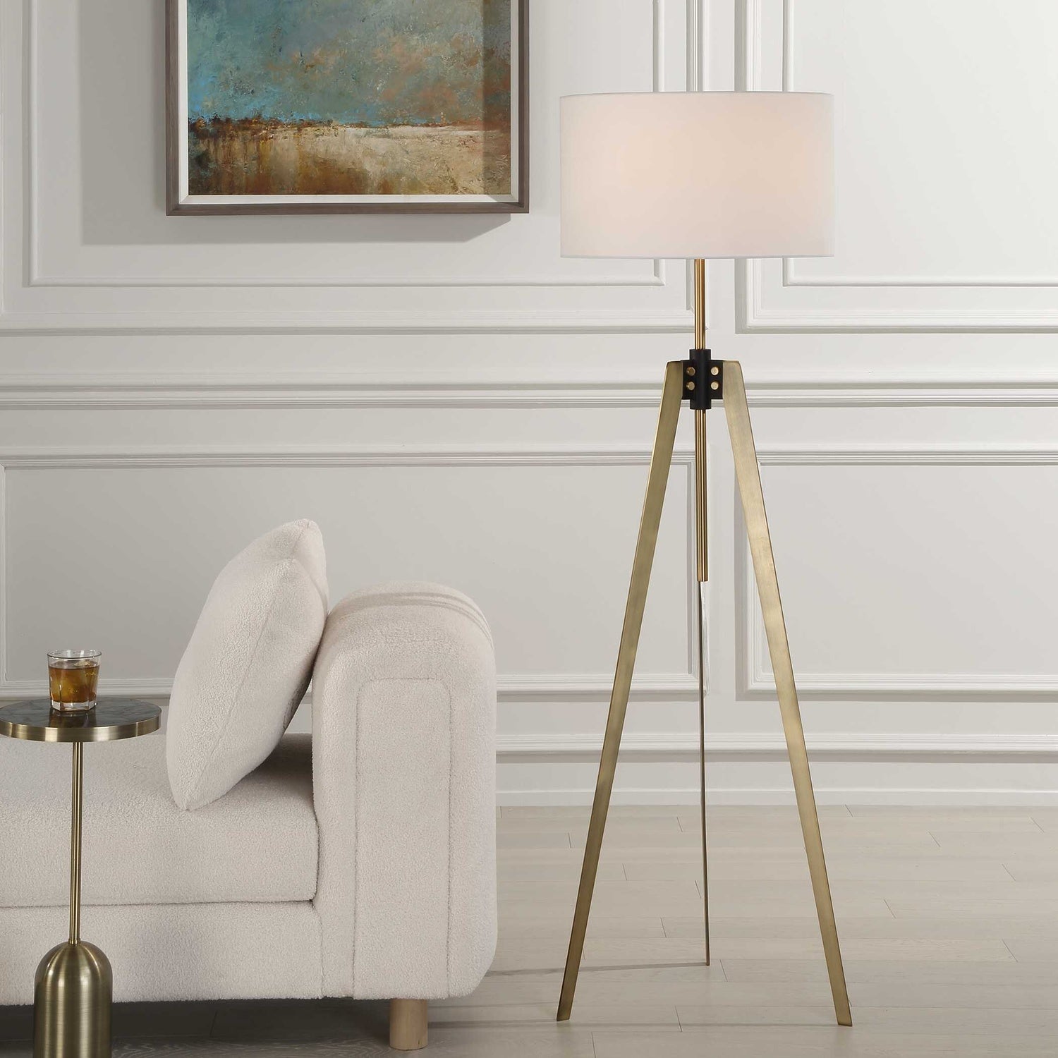 UTTERMOST, ANCHORAGE TRI-POD FLOOR LAMP, FLOOR LAMP