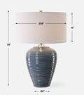 UTTERMOST, MOHER GLOSSY TABLE LAMP, TABLE LAMPS
