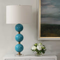 UTTERMOST, PALAWAN GLAZE TABLE LAMP, TABLE LAMPS