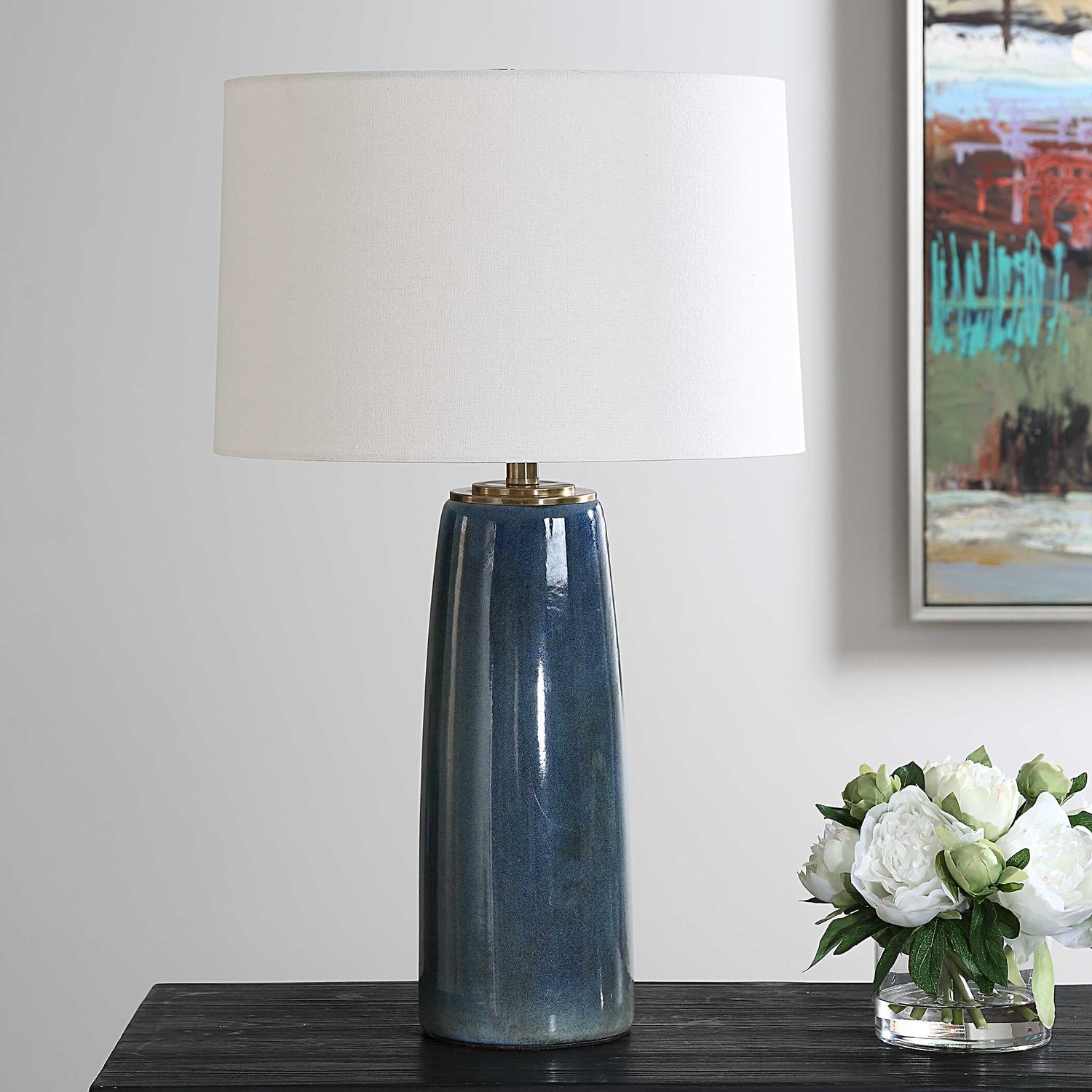 UTTERMOST, Submerged Deep Table Lamp, TABLE LAMPS