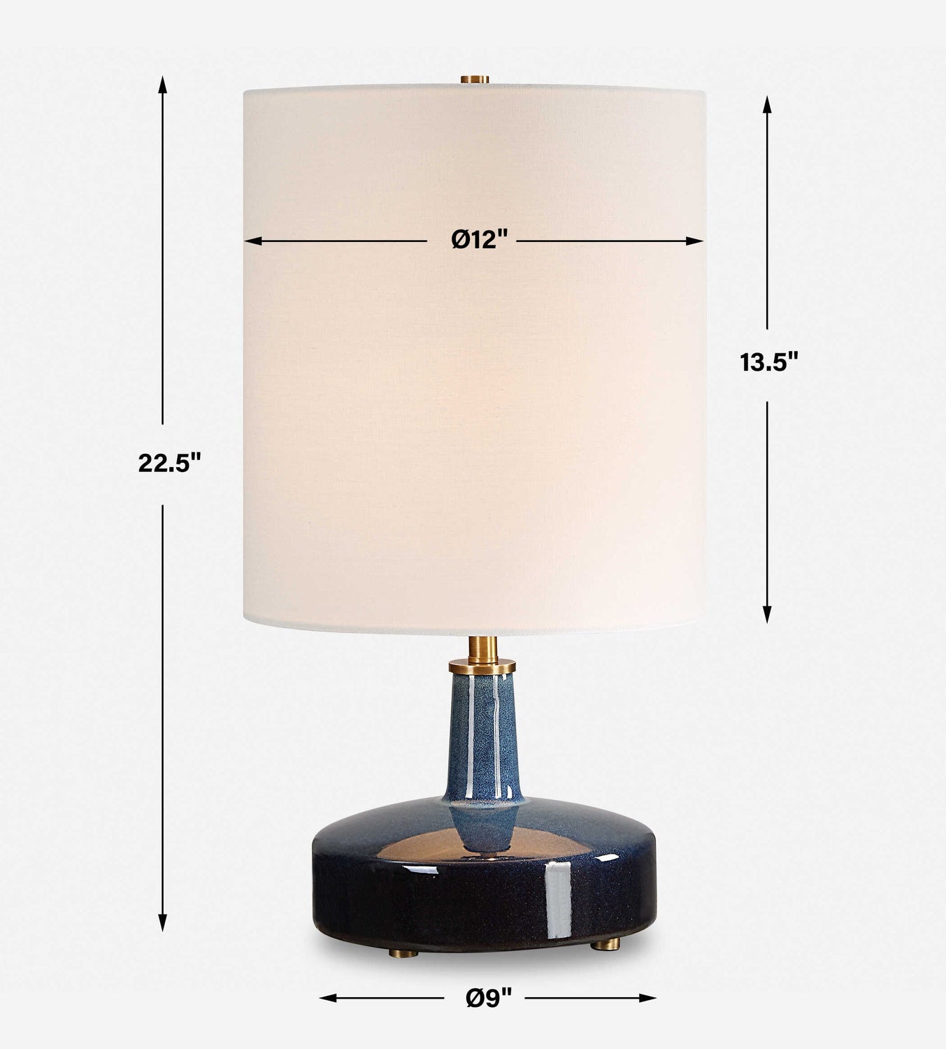 UTTERMOST, ABYSS TABLE LAMP, TABLE LAMPS