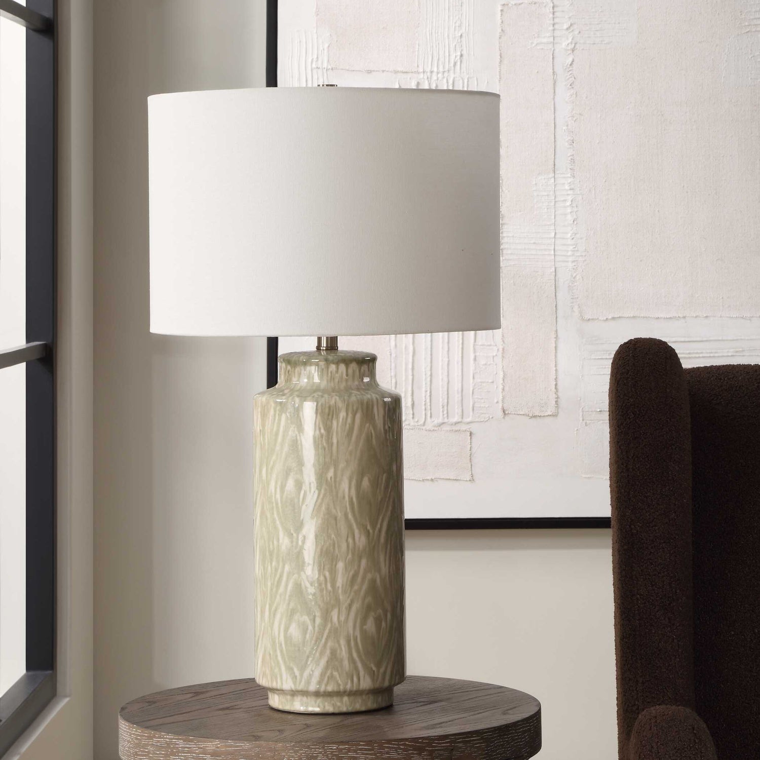 UTTERMOST, LAUREL SAGE TABLE LAMP, TABLE LAMPS
