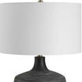 UTTERMOST, GRAPHITE RIBBED TABLE LAMP, TABLE LAMPS
