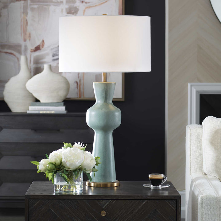 UTTERMOST, POLLARD SLATE TABLE LAMP, TABLE LAMPS