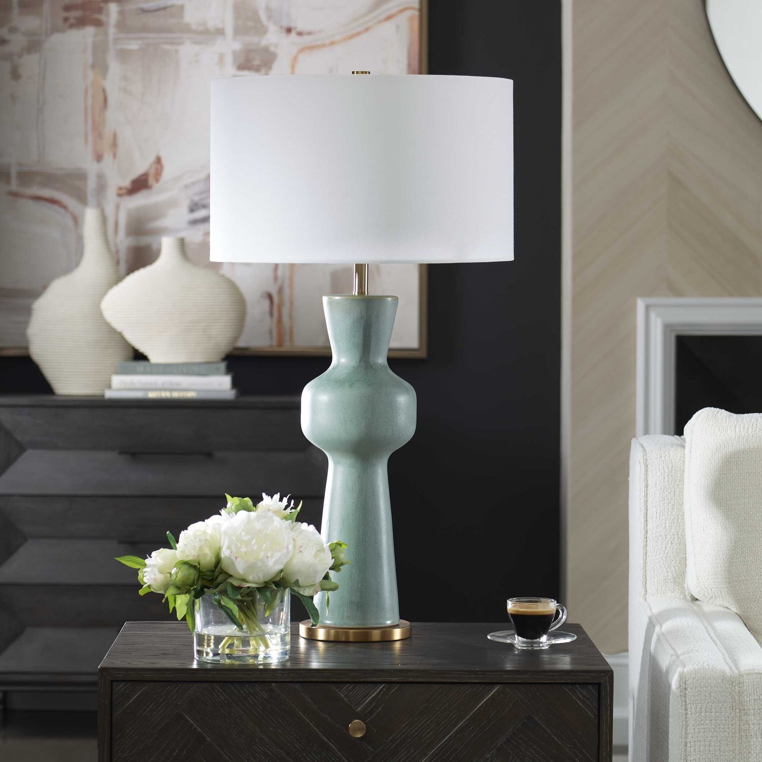 UTTERMOST, POLLARD SLATE TABLE LAMP, TABLE LAMPS