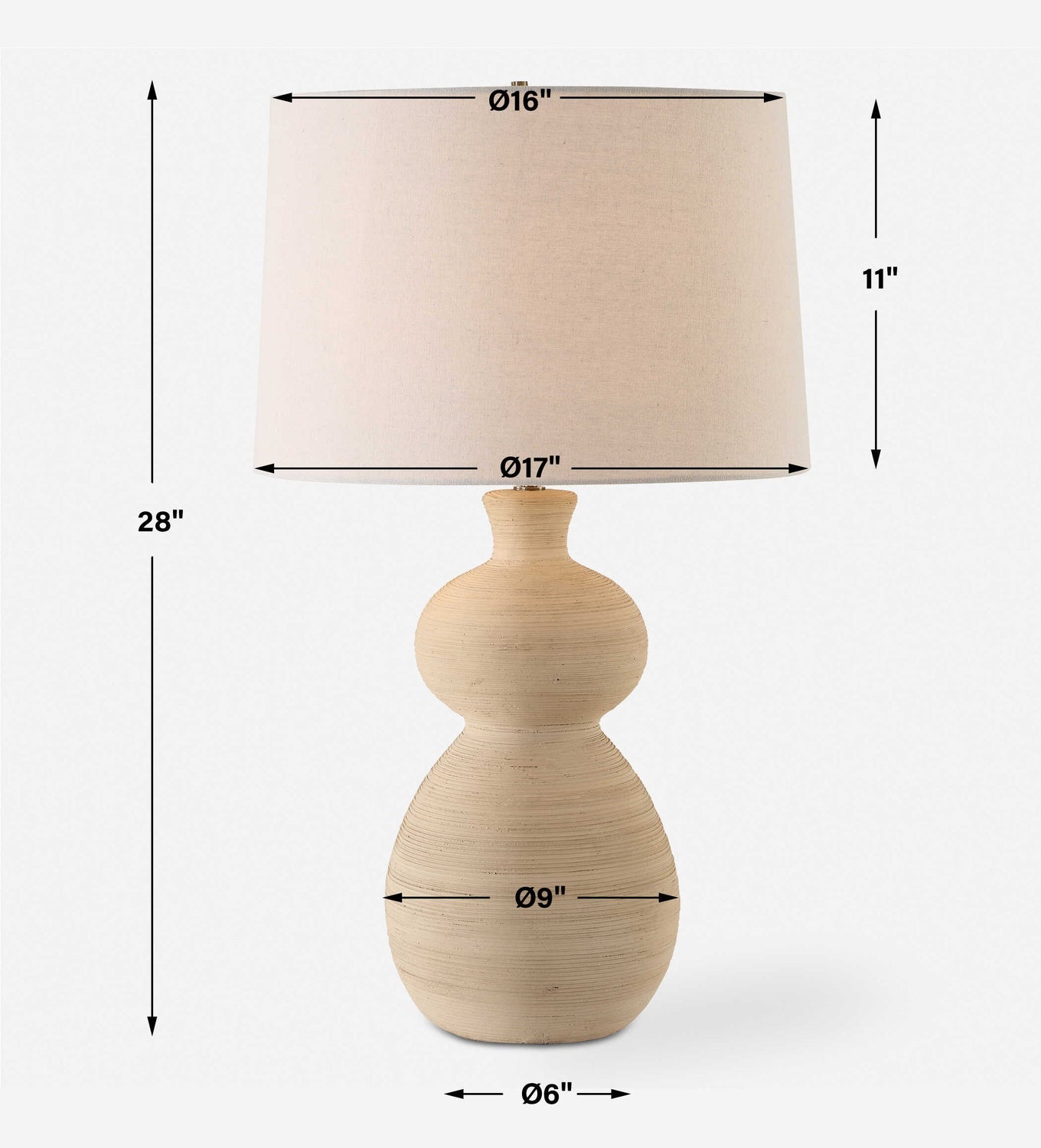 UTTERMOST, Pueblo Clay Table Lamp, TABLE LAMPS
