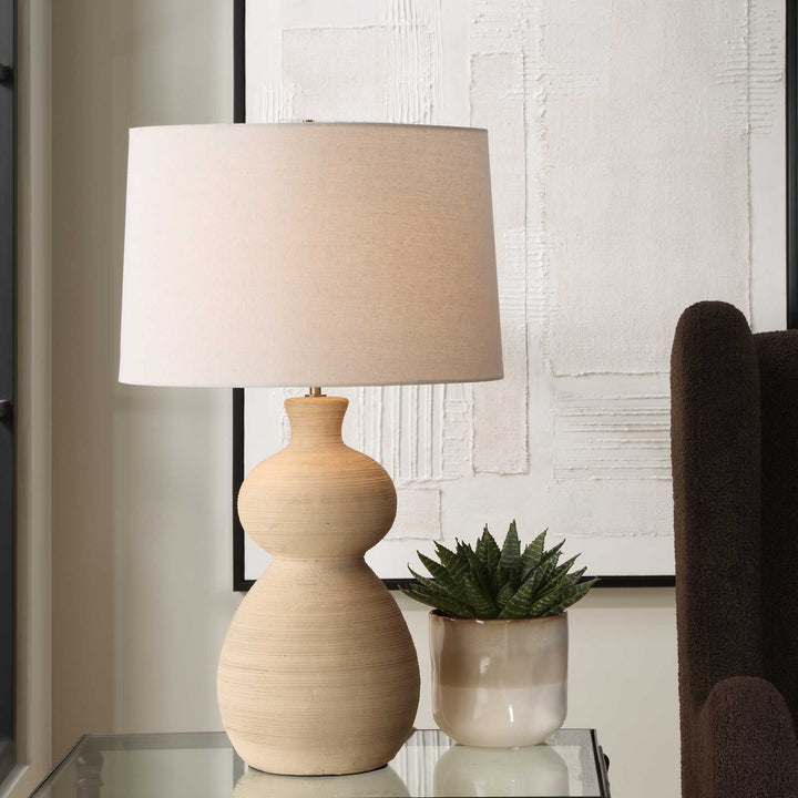 UTTERMOST, PUEBLO CLAY TABLE LAMP, TABLE LAMPS