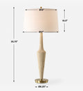 UTTERMOST, Juliet Travertine Table Lamp, TABLE LAMPS