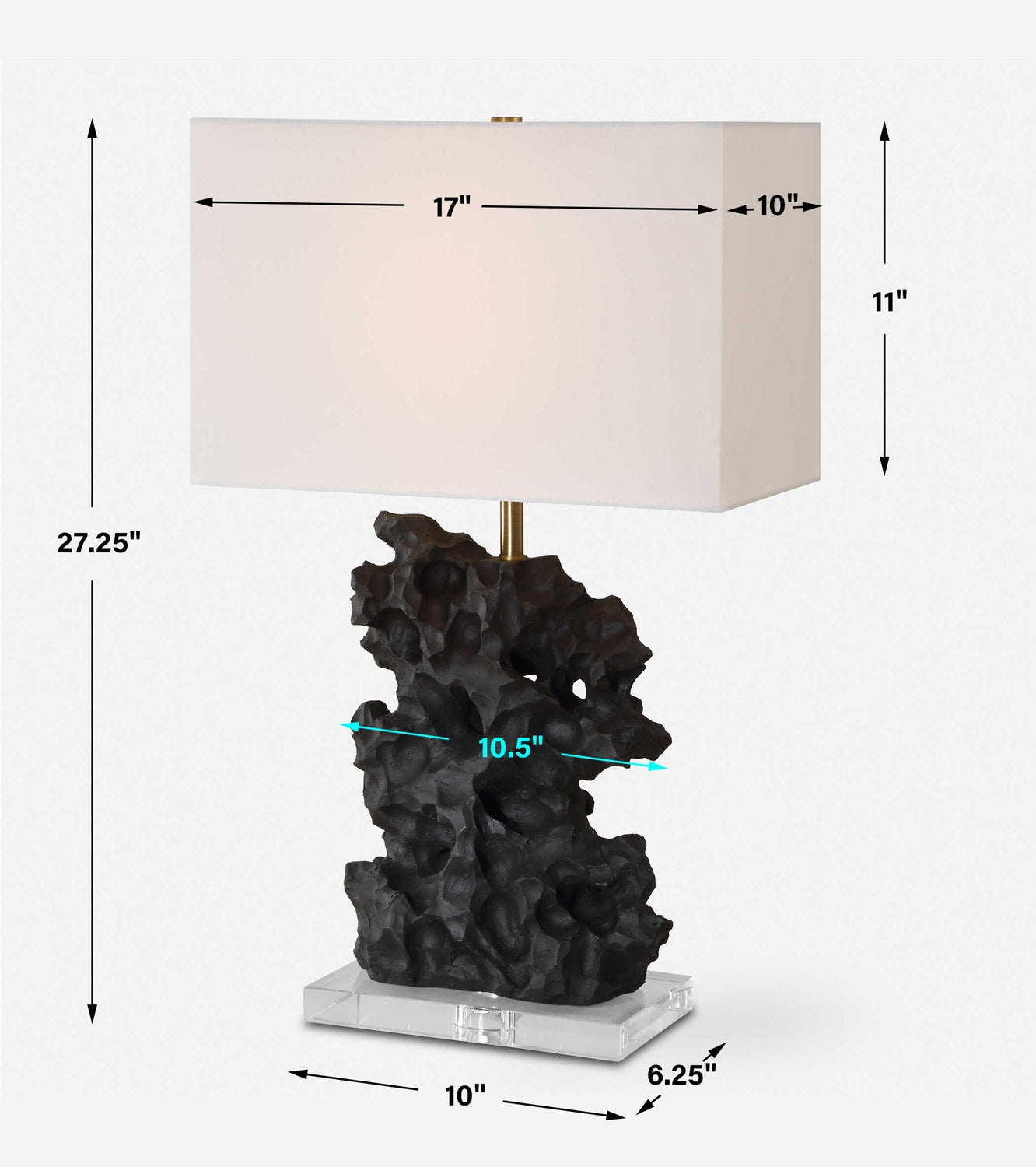 UTTERMOST, BASALT TABLE LAMP, TABLE LAMPS