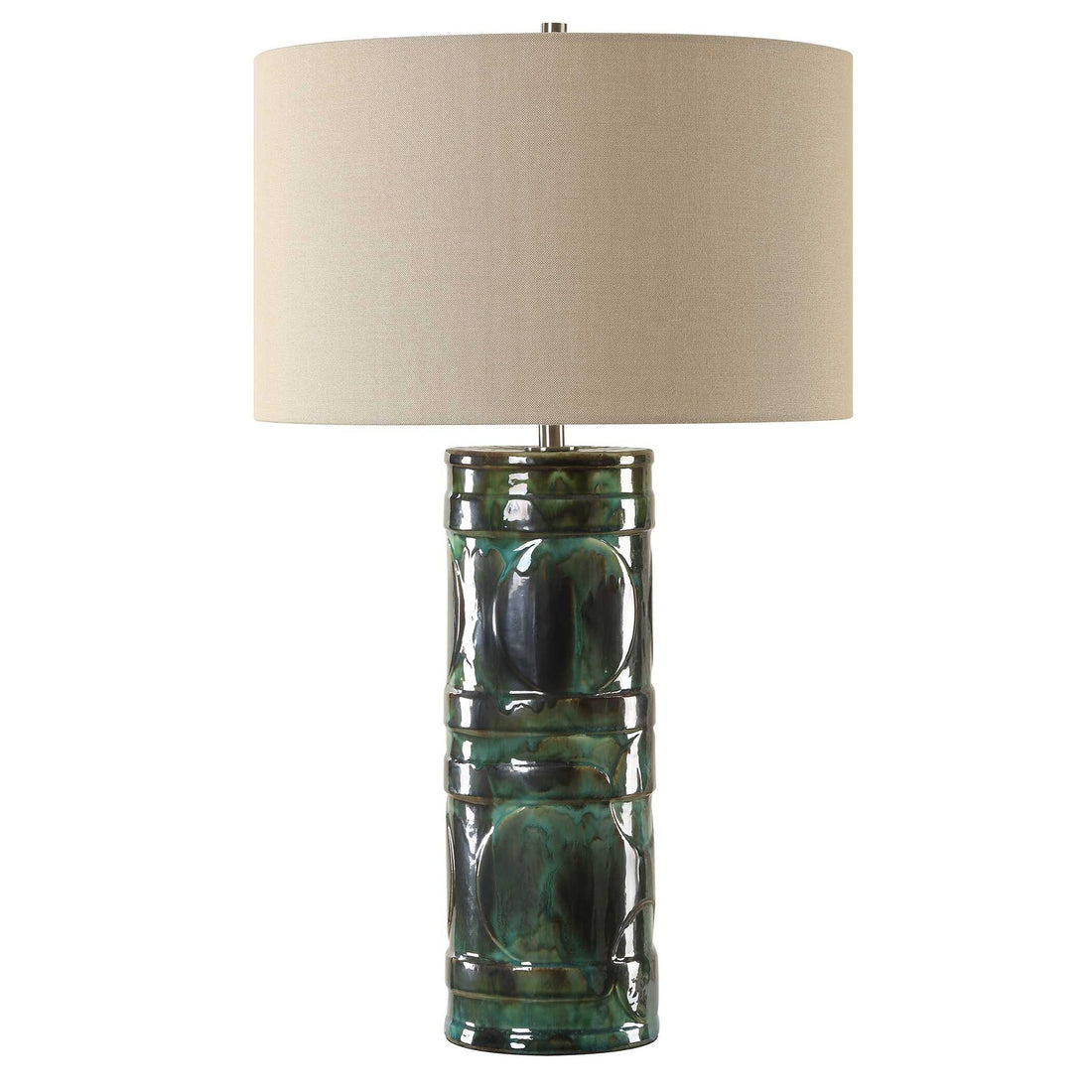 UTTERMOST, Loch Glaze Table Lamp, TABLE LAMPS