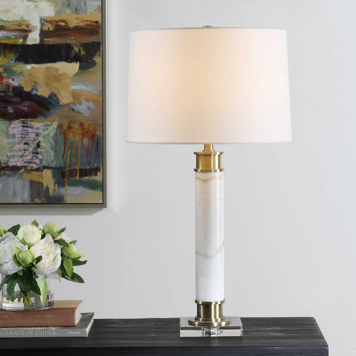 UTTERMOST, PLINTH TABLE LAMP, TABLE LAMPS