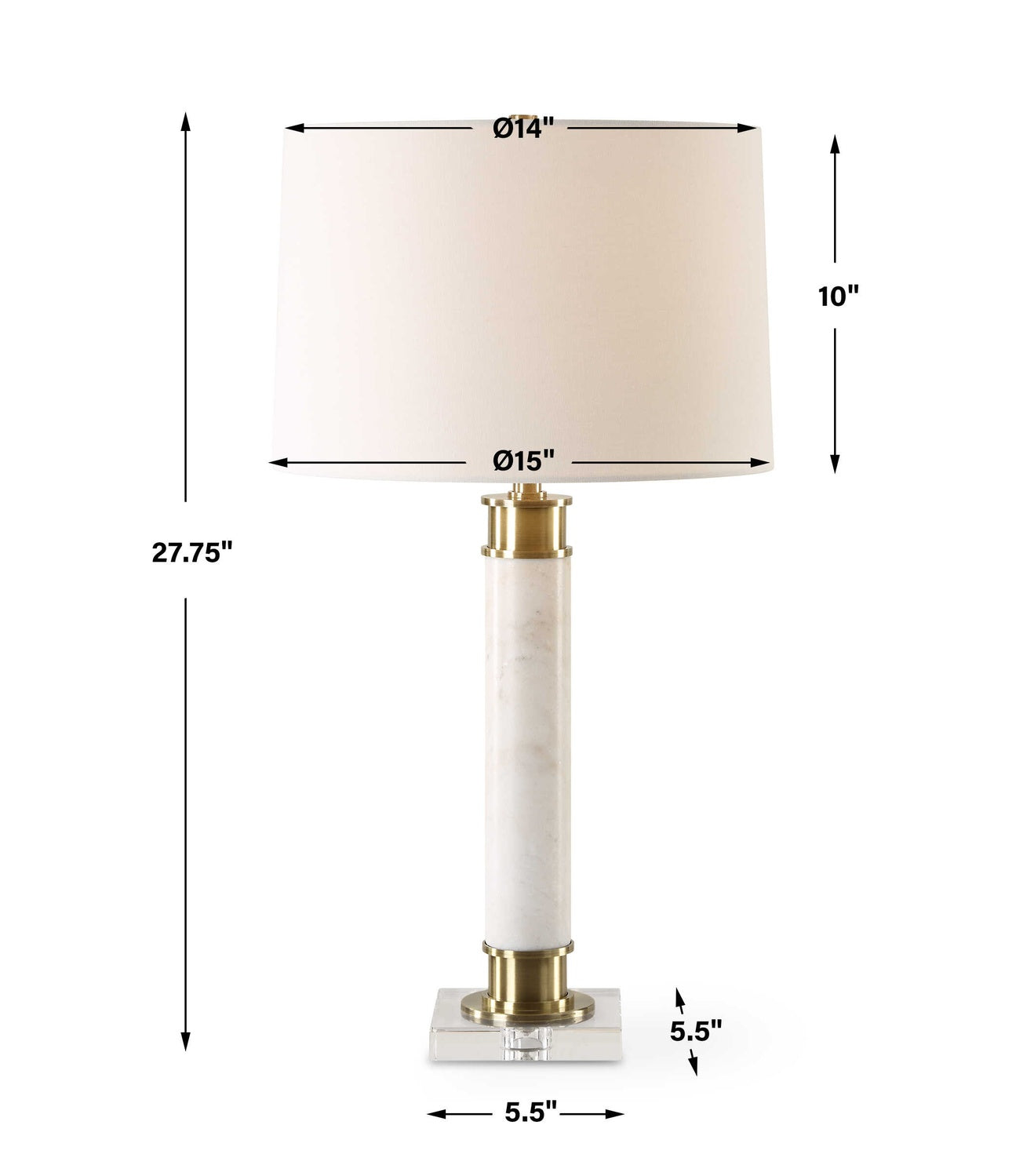 UTTERMOST, PLINTH TABLE LAMP, TABLE LAMPS