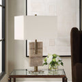 UTTERMOST, TURNING POINT TRAVERTINE TABLE LAMP, TABLE LAMPS