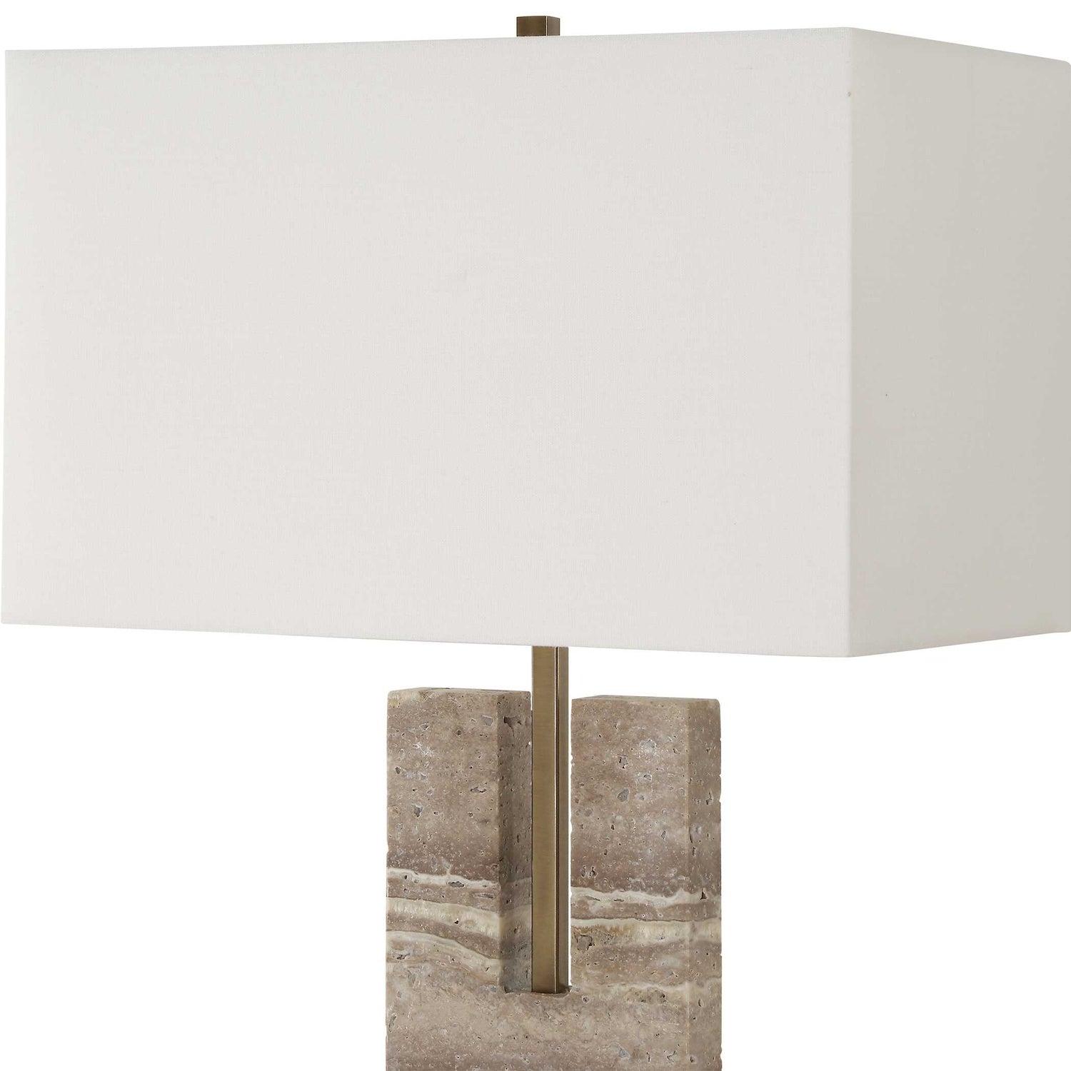 UTTERMOST, Turning Point Travertine Table Lamp, TABLE LAMPS