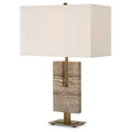 UTTERMOST, TURNING POINT TRAVERTINE TABLE LAMP, TABLE LAMPS